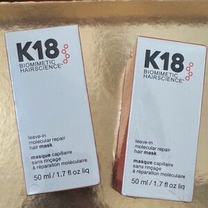 K18 Biomimetic Hairscience Leave-In Molecular Repair Hair Mask - (Pack of Two)